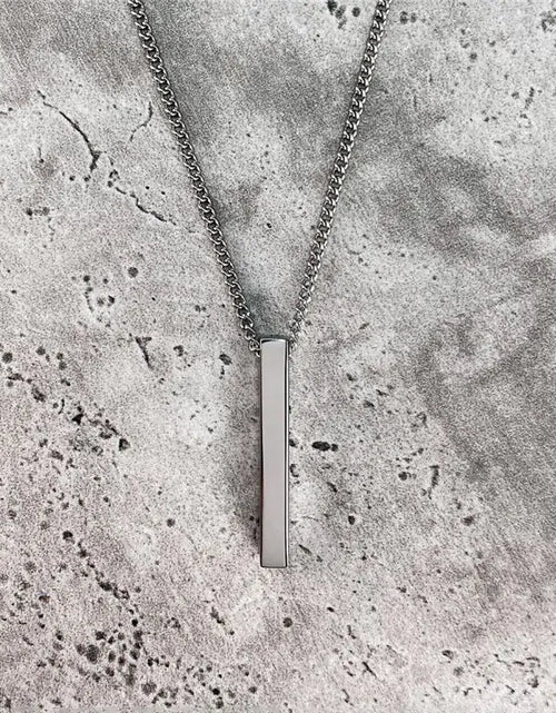 Load image into Gallery viewer, Eternal Edge Rectangle Pendant
