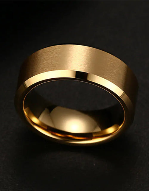 Load image into Gallery viewer, Noir Elegance Stainless Steel Ring
