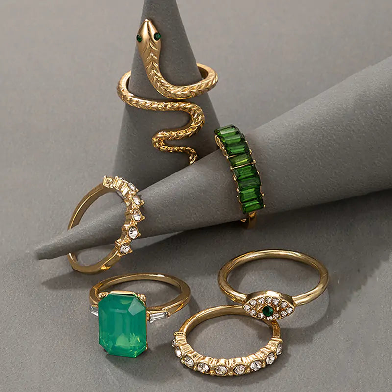 Emerald Envy Vintage Ring Collection