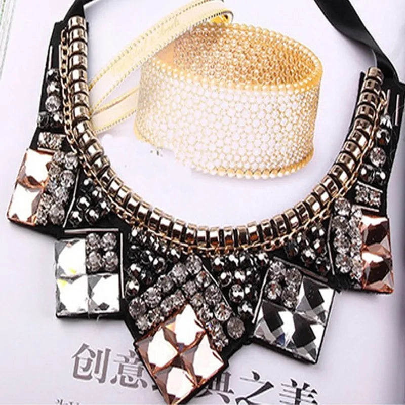 Glamour Cascade Crystal Choker