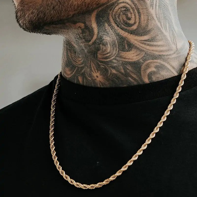 Gentleman's Elite Stainless Rope Chain