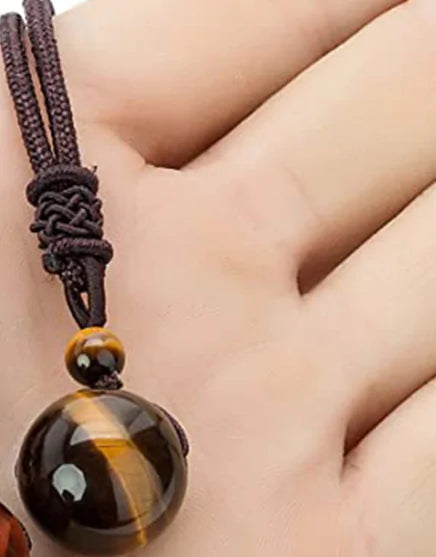 Load image into Gallery viewer, MysticTiger Eye Charm Necklace
