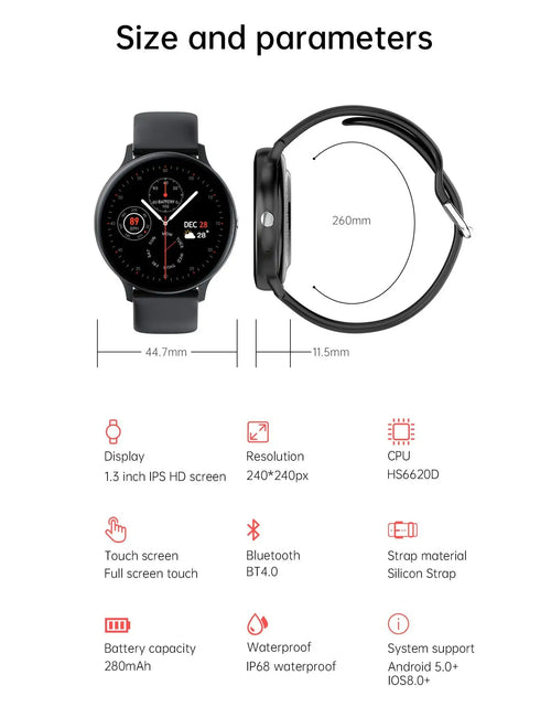 Load image into Gallery viewer, AquaTrack Fitness Smartwatch
