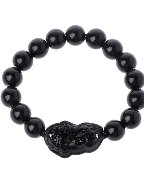 Load image into Gallery viewer, FortuneGuard Obsidian Wealth Bracelet
