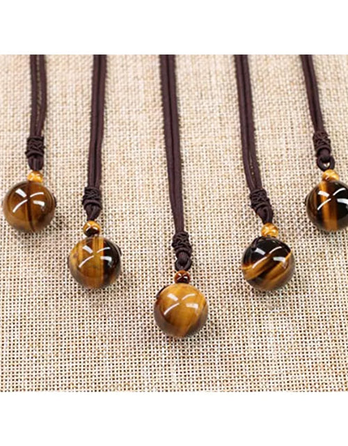 Load image into Gallery viewer, MysticTiger Eye Charm Necklace
