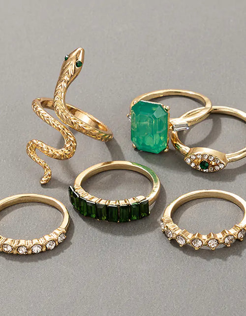 Load image into Gallery viewer, Emerald Envy Vintage Ring Collection
