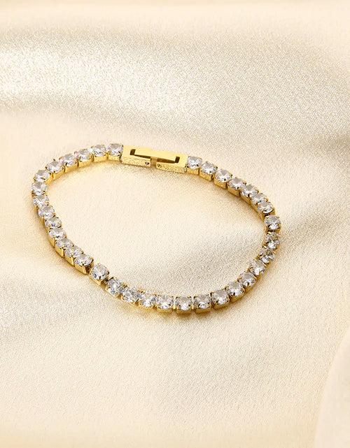 Load image into Gallery viewer, Golden Gleam Zircon Bracelet
