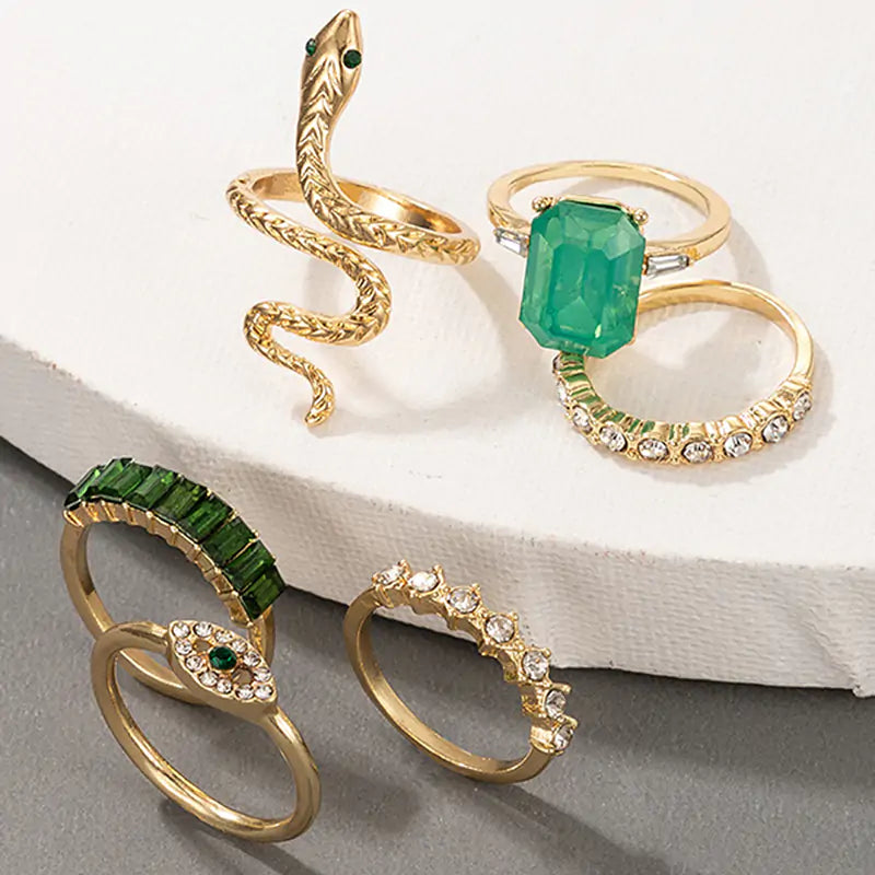 Emerald Envy Vintage Ring Collection