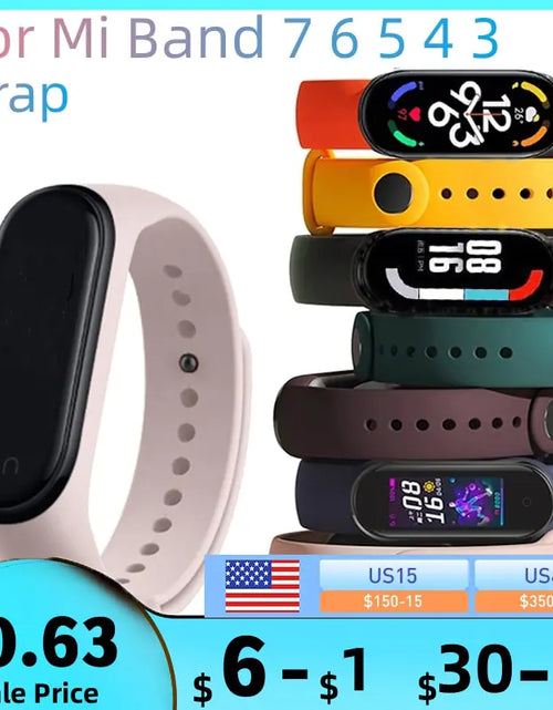 Load image into Gallery viewer, VibrantFit Silicone Strap for Mi Band
