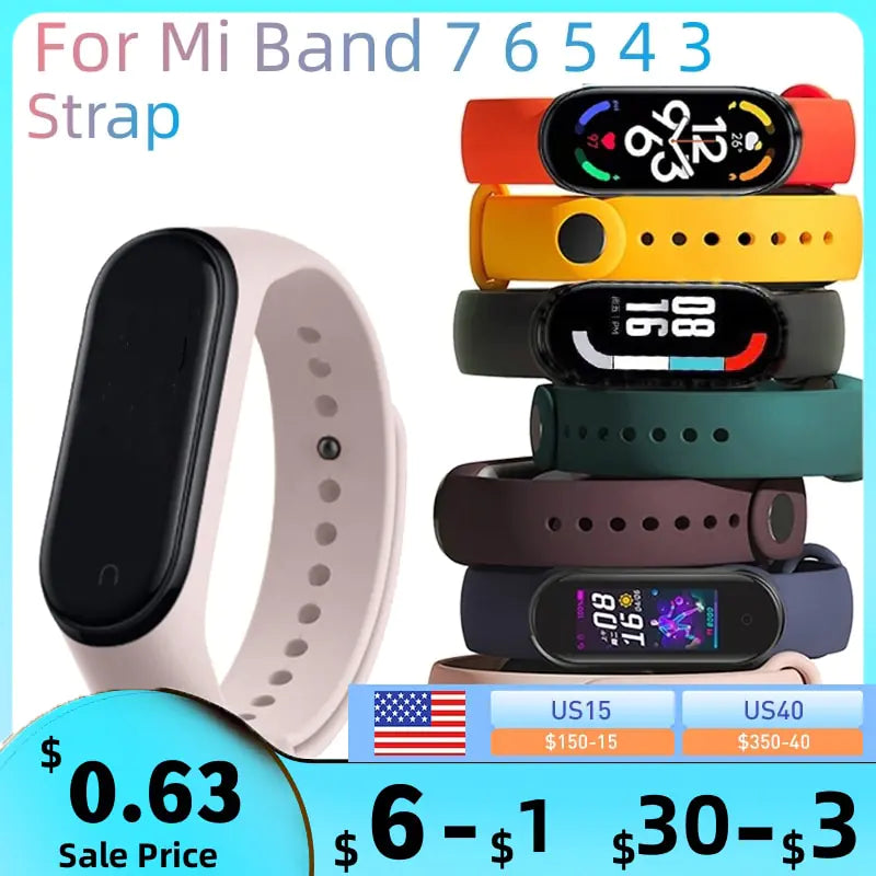 VibrantFit Silicone Strap for Mi Band