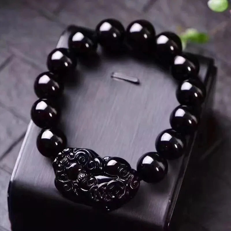 FortuneGuard Obsidian Wealth Bracelet