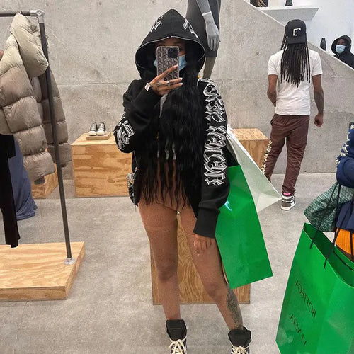 Load image into Gallery viewer, Galactic Statement Zip Hoodie
