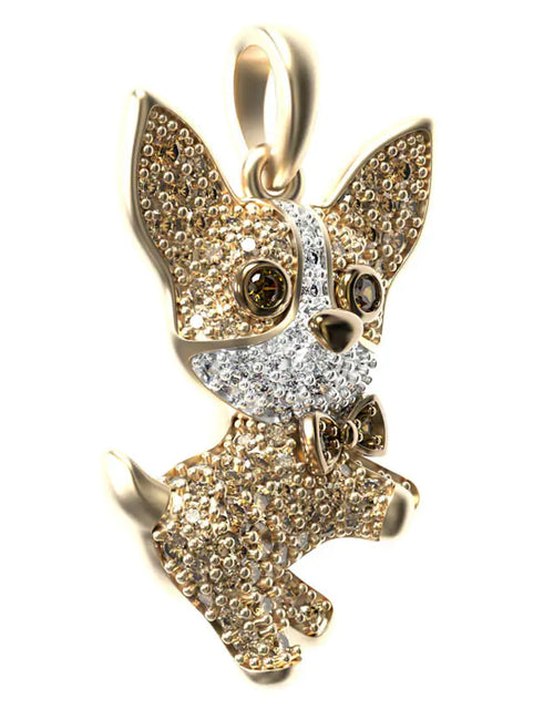 Load image into Gallery viewer, PawCharm Chihuahua Elegance Necklace
