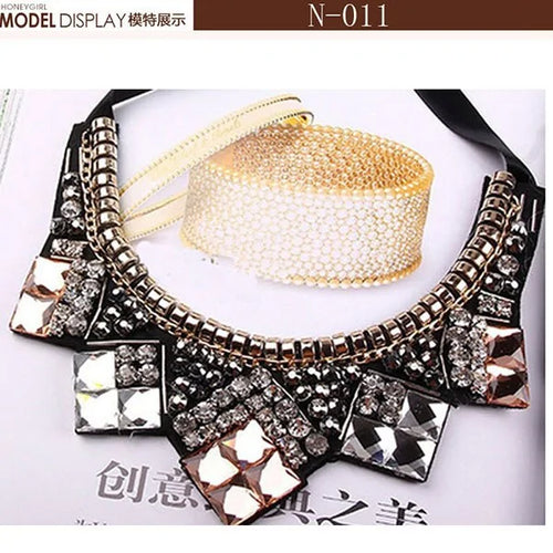 Load image into Gallery viewer, Glamour Cascade Crystal Choker
