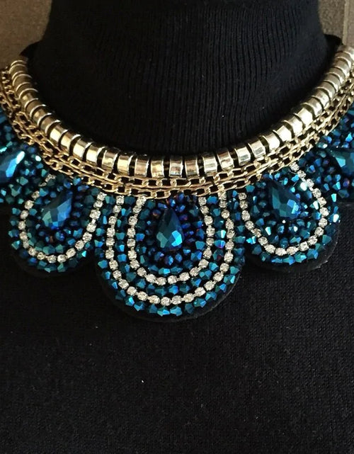 Load image into Gallery viewer, Glamour Cascade Crystal Choker
