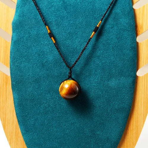 Load image into Gallery viewer, MysticTiger Eye Charm Necklace
