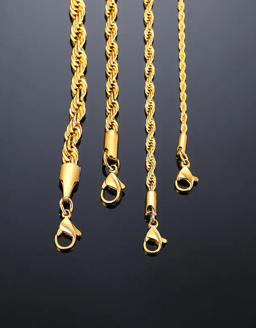 Load image into Gallery viewer, Gentleman&#39;s Elite Stainless Rope Chain
