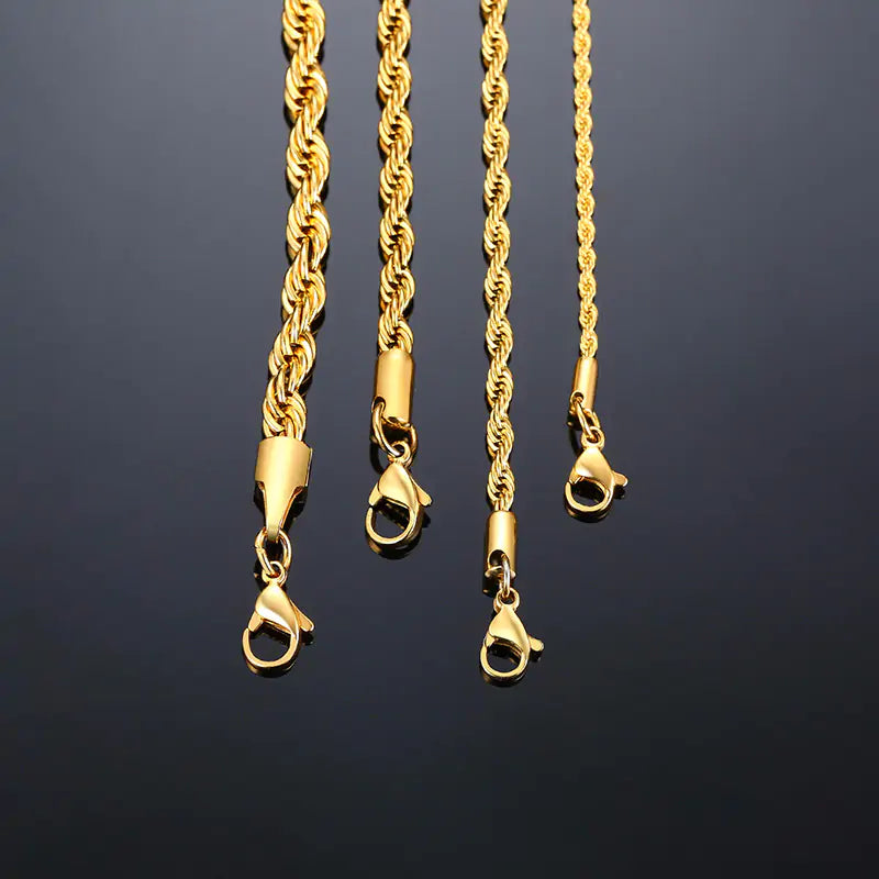 Gentleman's Elite Stainless Rope Chain