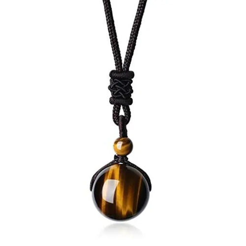 Load image into Gallery viewer, MysticTiger Eye Charm Necklace
