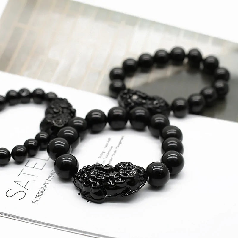 FortuneGuard Obsidian Wealth Bracelet