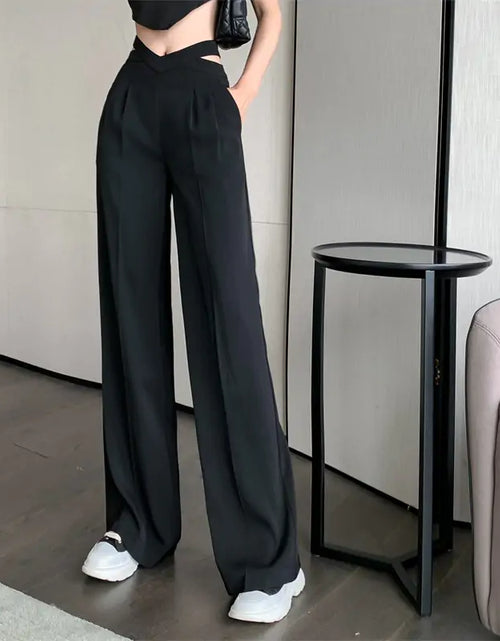 Load image into Gallery viewer, Urban Elegance Wide-Leg Trousers
