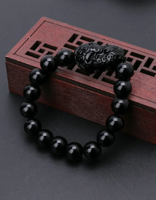 Load image into Gallery viewer, FortuneGuard Obsidian Wealth Bracelet
