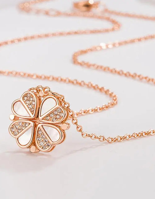 Load image into Gallery viewer, LuxeLuck Clover Heart Pendant
