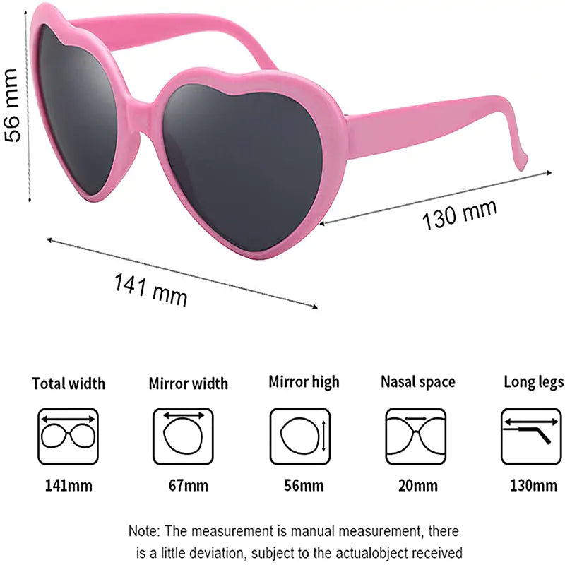 LoveLens Heart Diffraction Sunglasses