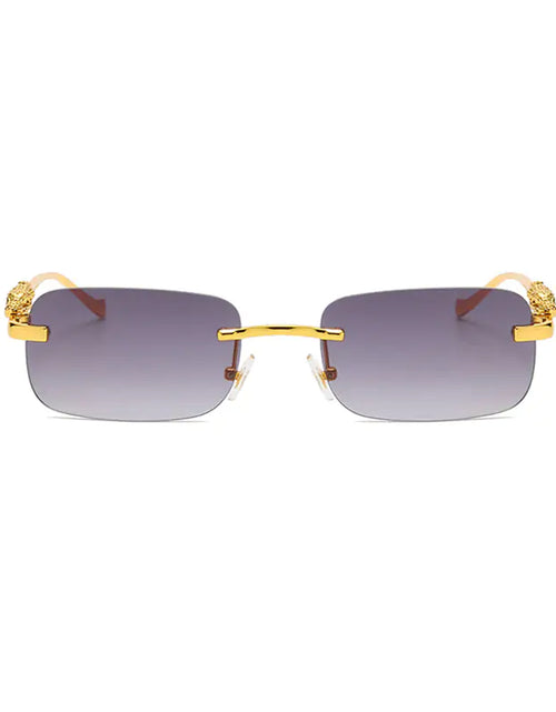 Load image into Gallery viewer, Leopard Luxe Rimless Square Shades
