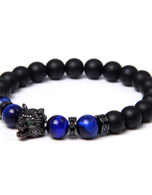 Load image into Gallery viewer, Wild Spirit Wolf Bead Bracelet
