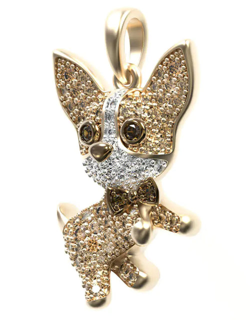 Load image into Gallery viewer, PawCharm Chihuahua Elegance Necklace
