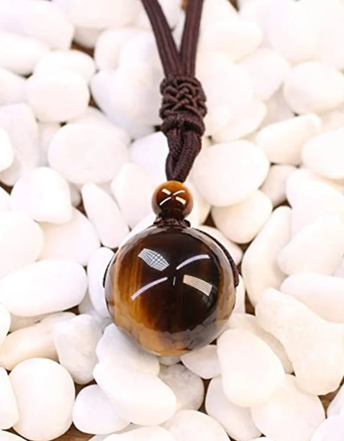 Load image into Gallery viewer, MysticTiger Eye Charm Necklace
