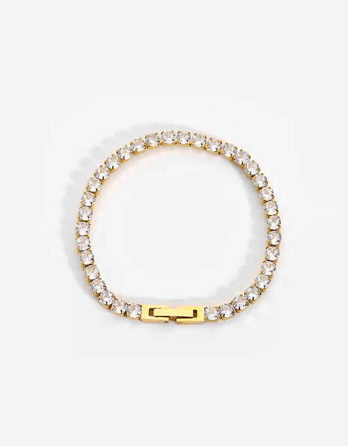 Load image into Gallery viewer, Golden Gleam Zircon Bracelet
