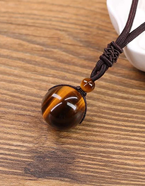 Load image into Gallery viewer, MysticTiger Eye Charm Necklace
