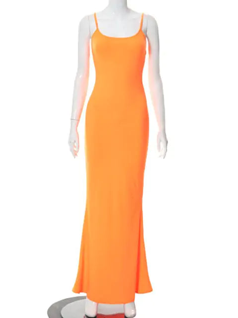 Load image into Gallery viewer, Breeze Elegance Backless Maxi Dress
