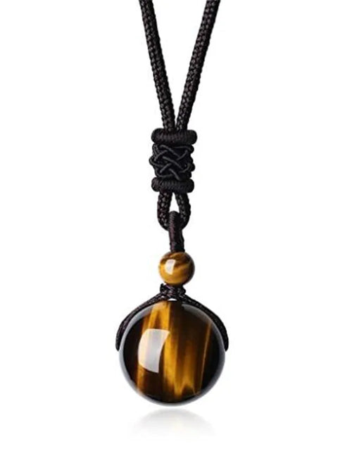 Load image into Gallery viewer, MysticTiger Eye Charm Necklace
