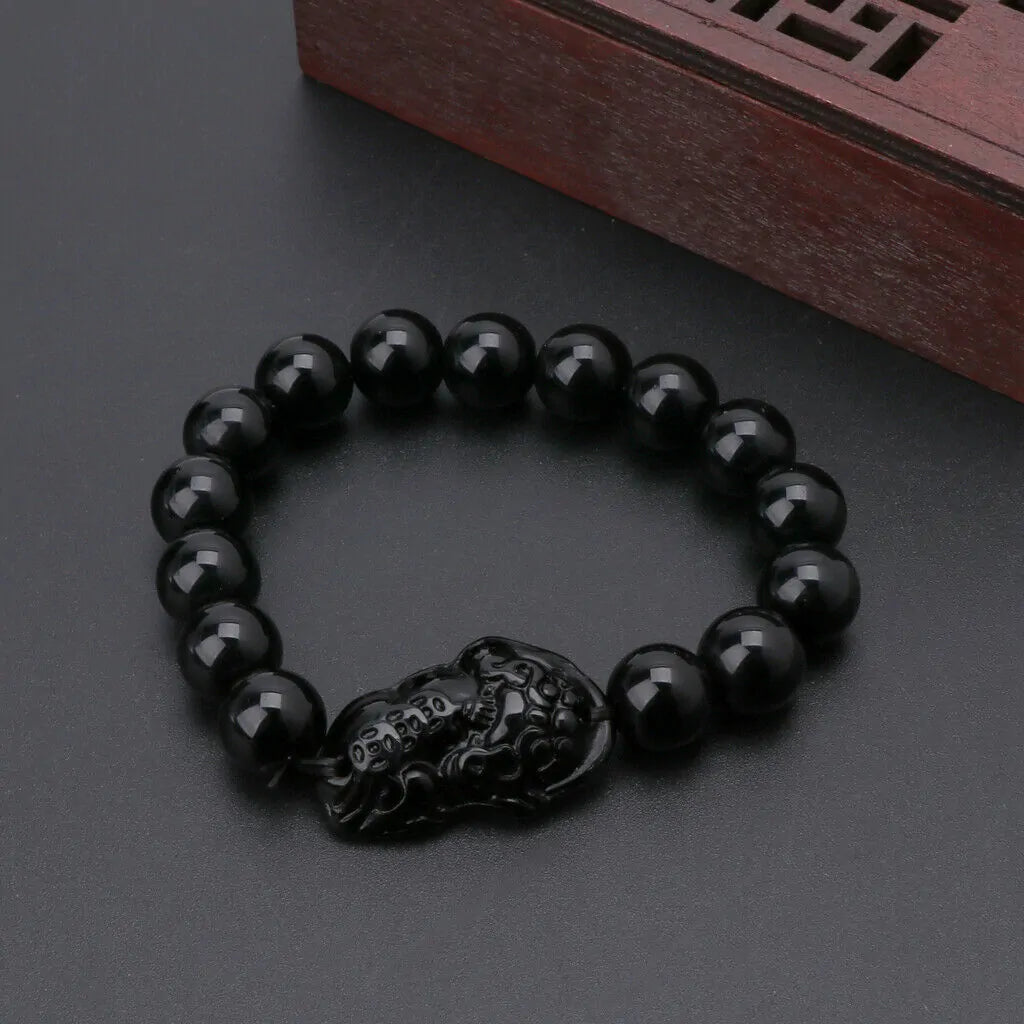 FortuneGuard Obsidian Wealth Bracelet